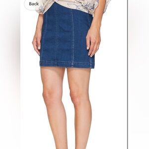 Free people denim skirt